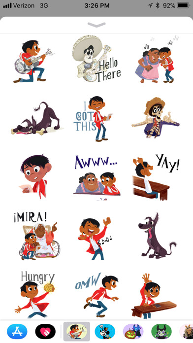 Emulate iPhone app Pixar Stickers: Coco using MyAndroid Emulate iPhone app Pixar Stickers: Coco using MyAndroid
