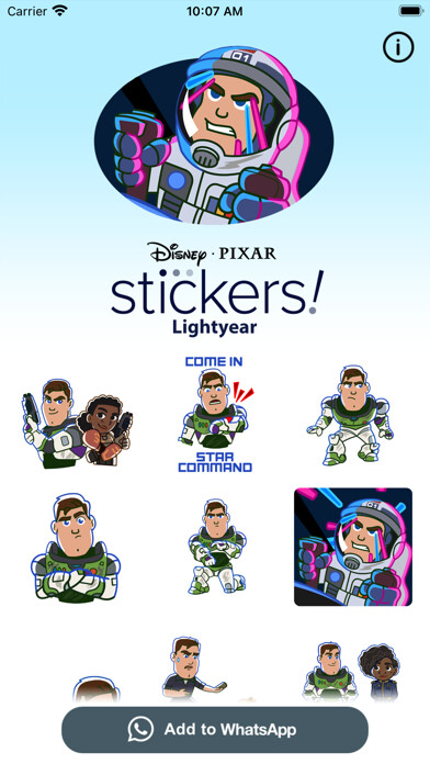 Emulate iPhone app Pixar Stickers: Lightyear using MyAndroid Emulate iPhone app Pixar Stickers: Lightyear using MyAndroid