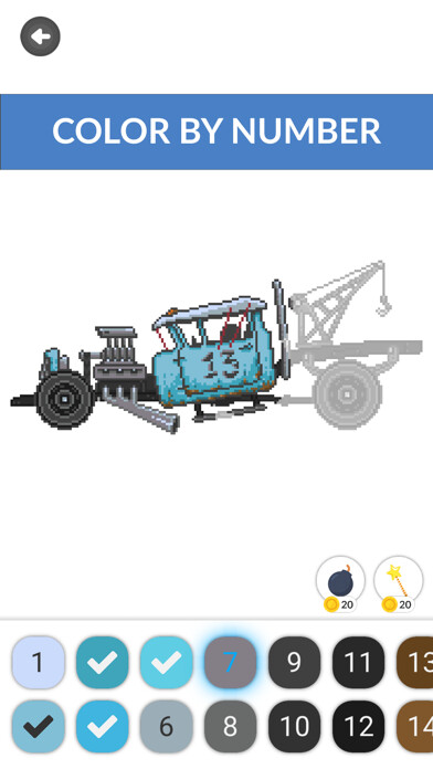 Emulate iPhone app PixArt Maker: Color by Number using MyAndroid Emulate iPhone app PixArt Maker: Color by Number using MyAndroid