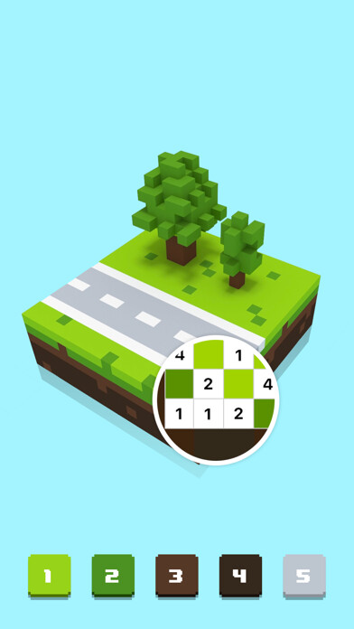 Emulate iPhone app Pixel Art 3d - Color by Number using MyAndroid