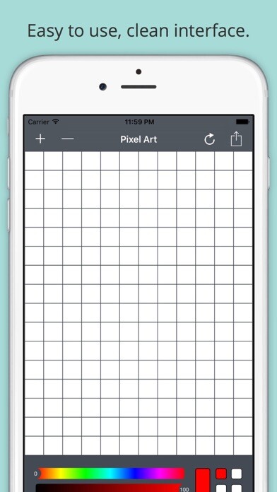 Emulate iPhone app Pixel Art - 8bit Drawing using MyAndroid