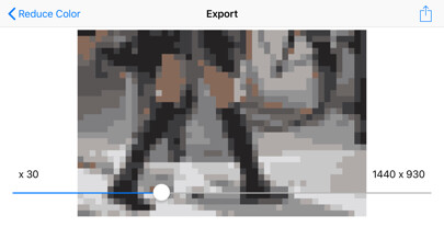 Emulate iPhone app Pixel art conv. using MyAndroid