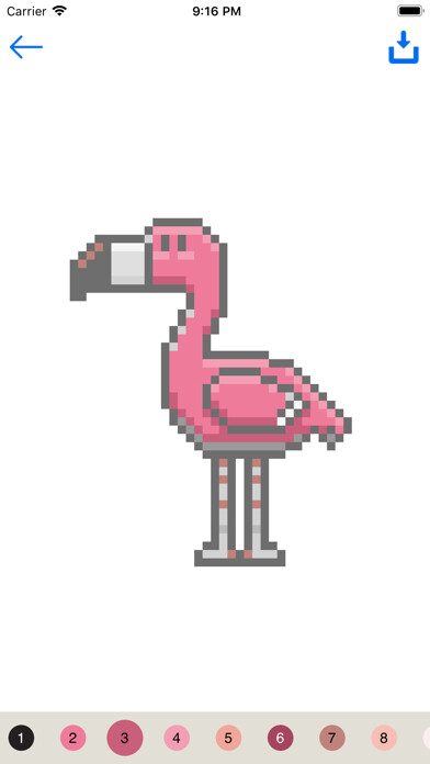 Emulate iPhone app Pixelbe - Color By Number using MyAndroid