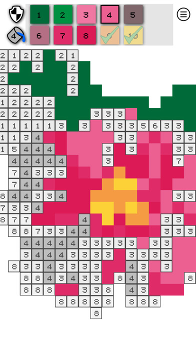 Emulate iPhone app Pixel by Number vla using MyAndroid