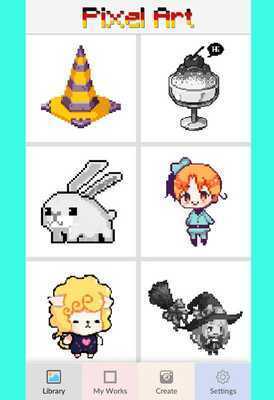 Emulate Android APK Pixel Color by Number - pixel Art