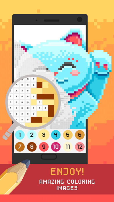 Emulate iPhone app Pixel Color By Number using MyAndroid Emulate iPhone app Pixel Color By Number using MyAndroid