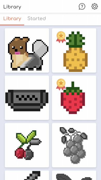 Emulate iPhone app Pixel Coloring Sandbox using MyAndroid