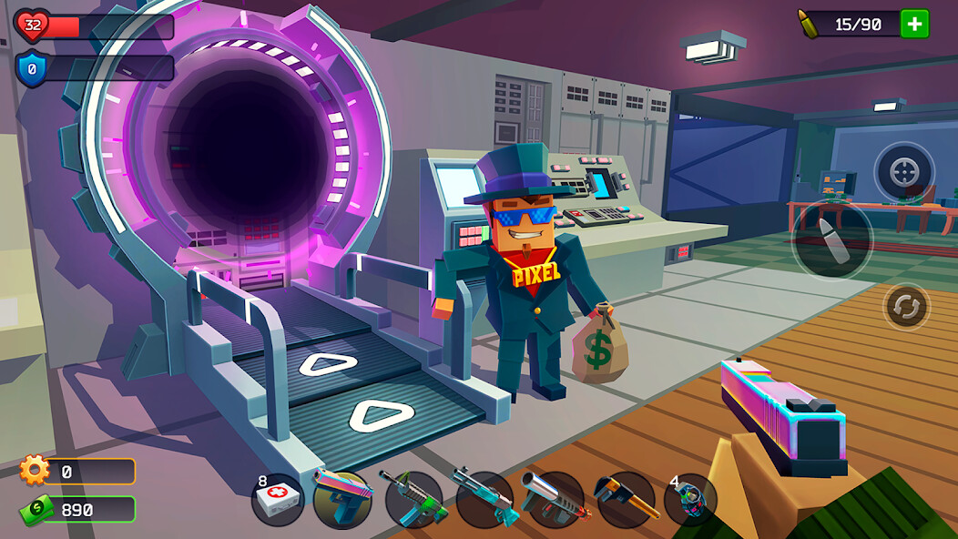 Run android online APK Pixel Combat: Zombies Strike from MyAndroid or emulate Pixel Combat: Zombies Strike using MyAndroid