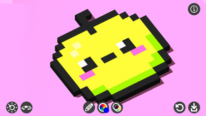 Emulate iPhone app Pixel Draw 3D using MyAndroid