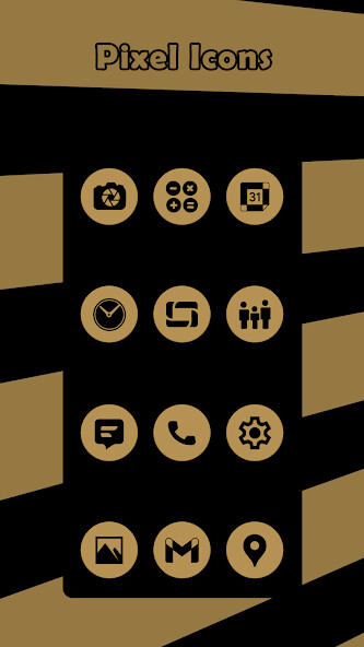 Run android online APK Pixel Gold Icons from MyAndroid or emulate Pixel Gold Icons using MyAndroid