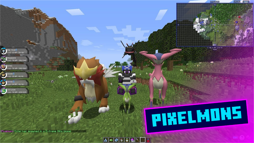 Run android online APK Pixelmons for minecraft from MyAndroid or emulate Pixelmons for minecraft using MyAndroid
