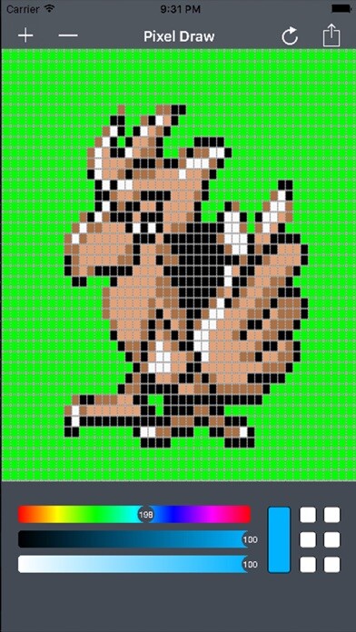 Emulate iPhone app PixelPad - Draw in Grids to Make Pixel Art using MyAndroid Emulate iPhone app PixelPad - Draw in Grids to Make Pixel Art using MyAndroid