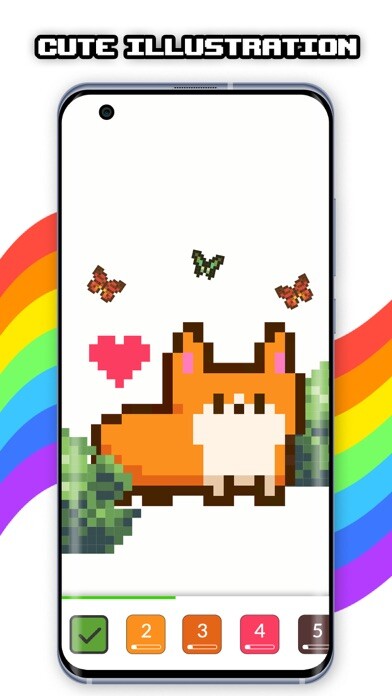 Emulate iPhone app Pixel Paint - Coloring Book using MyAndroid