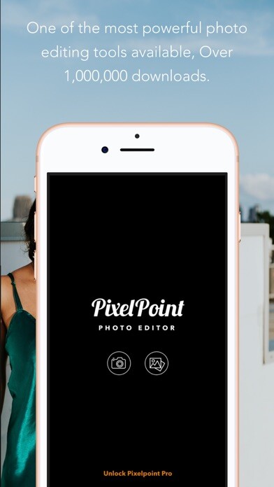 Emulate iPhone app PixelPoint - Photo Editor using MyAndroid