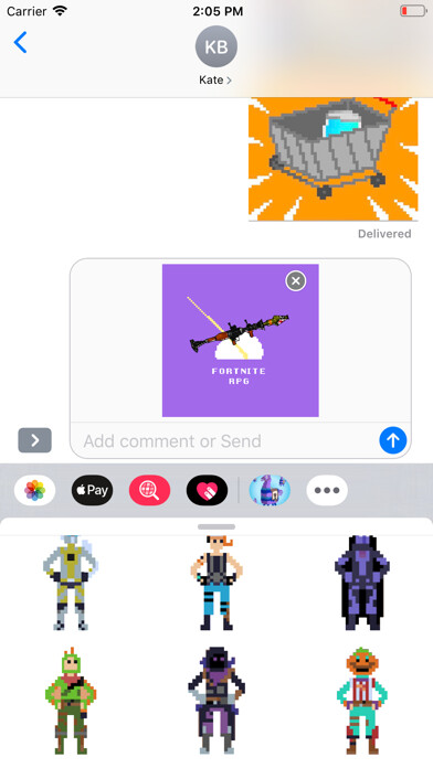 Emulate iPhone app Pixel Stickers for Fortnite using MyAndroid Emulate iPhone app Pixel Stickers for Fortnite using MyAndroid