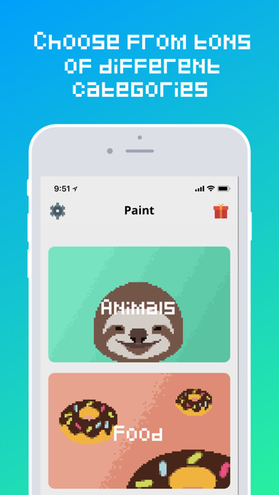Emulate iPhone app Pixel This - Paint by Number using MyAndroid Emulate iPhone app Pixel This - Paint by Number using MyAndroid