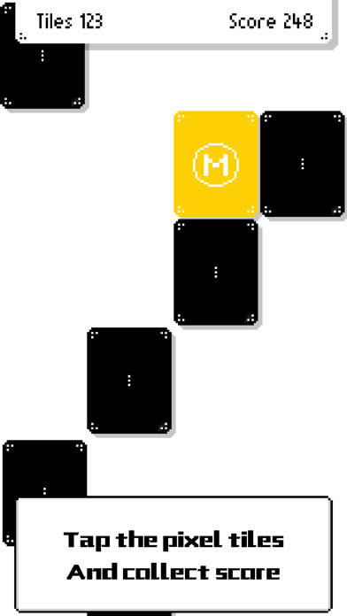 Emulate iPhone app Pixel Tiles play free old school video game online using MyAndroid