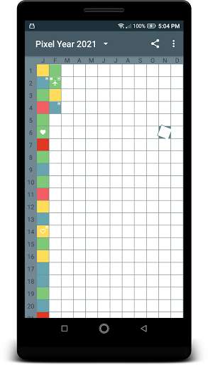 Run android online APK PixelYear: Year in Pixels from MyAndroid or emulate PixelYear: Year in Pixels using MyAndroid