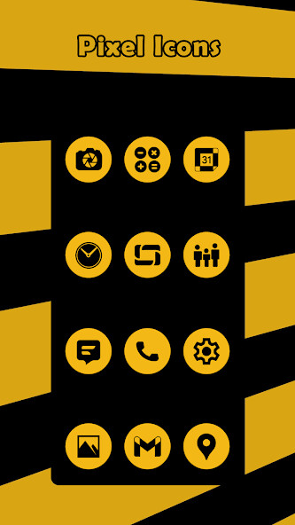 Run android online APK Pixel Yellow Icons from MyAndroid or emulate Pixel Yellow Icons using MyAndroid