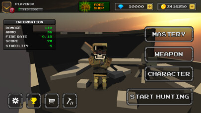 Emulate iPhone app Pixel Z Sniper 3D using MyAndroid