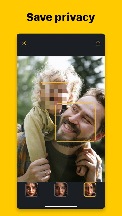 Emulate iPhone app PixFace: Hide faces in photos using MyAndroid