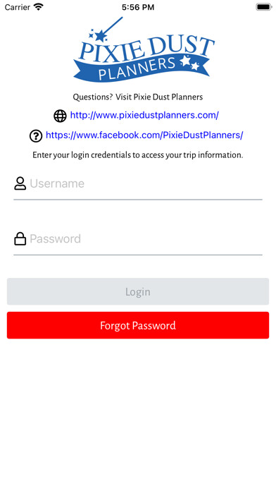 Emulate iPhone app Pixie Dust Planners using MyAndroid