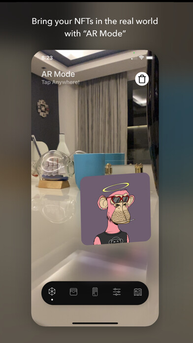 Emulate iPhone app Pixl: Real World NFTs using MyAndroid