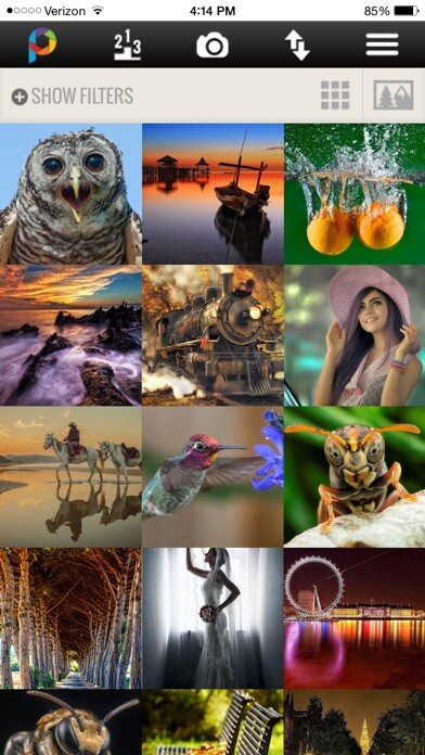 Emulate iPhone app Pixoto - Photo Ranking using MyAndroid
