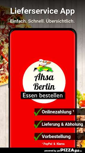 Run android online APK Pizza Ahsa Berlin Wilmersdorf from MyAndroid or emulate Pizza Ahsa Berlin Wilmersdorf using MyAndroid