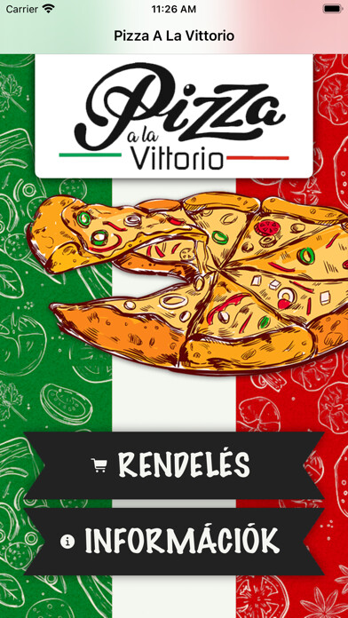 Emulate iPhone app Pizza a la Vittorio using MyAndroid Emulate iPhone app Pizza a la Vittorio using MyAndroid
