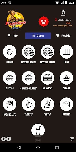 Run android online APK Pizzabrossa from MyAndroid or emulate Pizzabrossa using MyAndroid