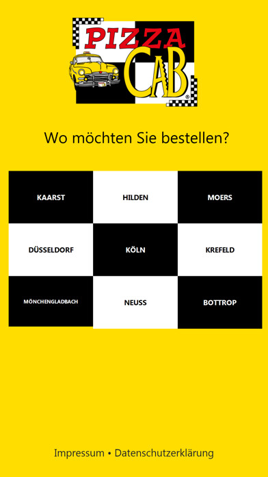 Emulate iPhone app Pizza Cab Lieferservice using MyAndroid Emulate iPhone app Pizza Cab Lieferservice using MyAndroid