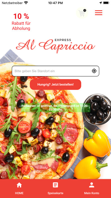 Emulate iPhone app Pizza Express - Al Capriccio using MyAndroid Emulate iPhone app Pizza Express - Al Capriccio using MyAndroid
