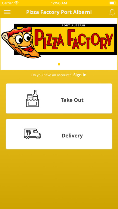 Emulate iPhone app Pizza Factory Port Alberni using MyAndroid Emulate iPhone app Pizza Factory Port Alberni using MyAndroid