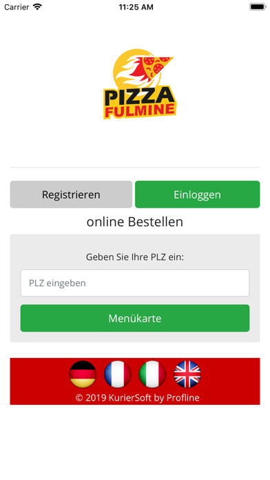 Emulate iPhone app Pizza Fulmine using MyAndroid Emulate iPhone app Pizza Fulmine using MyAndroid