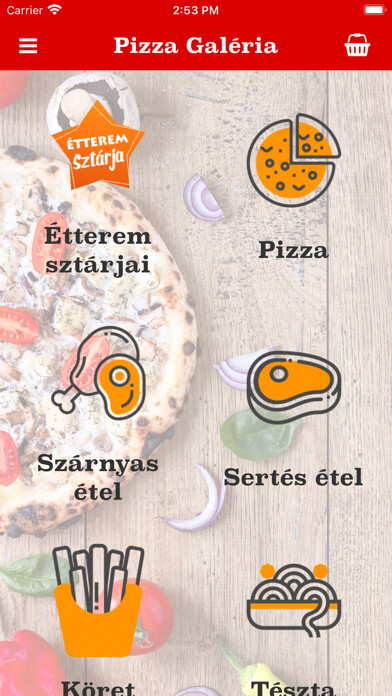 Emulate iPhone app Pizza Galéria using MyAndroid Emulate iPhone app Pizza Galéria using MyAndroid