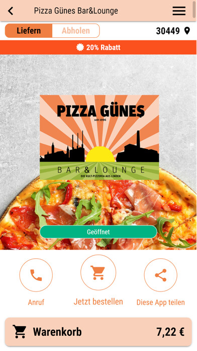 Emulate iPhone app Pizza Günes Bar & Lounge using MyAndroid Emulate iPhone app Pizza Günes Bar & Lounge using MyAndroid