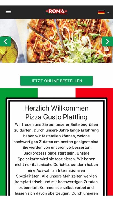 Emulate iPhone app Pizza Gusto Plattling using MyAndroid Emulate iPhone app Pizza Gusto Plattling using MyAndroid