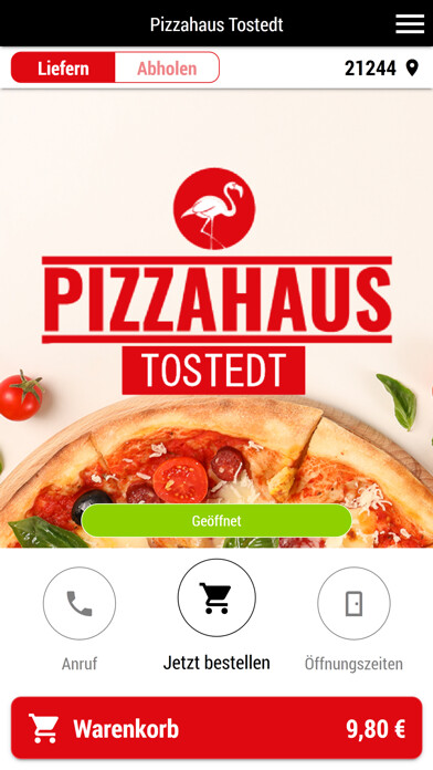 Emulate iPhone app Pizzahaus Tostedt Lieferdienst using MyAndroid Emulate iPhone app Pizzahaus Tostedt Lieferdienst using MyAndroid