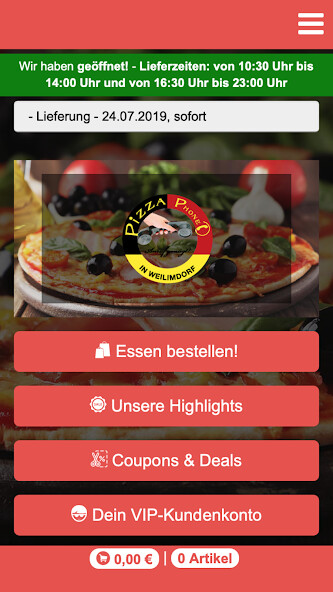 Run android online APK Pizza Phone from MyAndroid or emulate Pizza Phone using MyAndroid