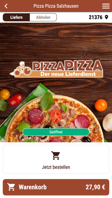 Emulate iPhone app Pizza Pizza Salzhausen using MyAndroid Emulate iPhone app Pizza Pizza Salzhausen using MyAndroid