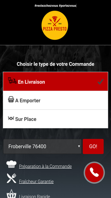 Emulate iPhone app Pizza Presto Fecamp using MyAndroid Emulate iPhone app Pizza Presto Fecamp using MyAndroid