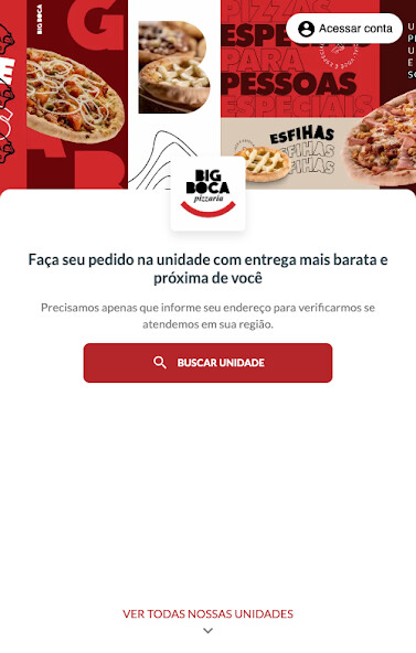 Emulate Android APK Pizzaria Big Boca