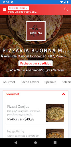 Run android online APK Pizzaria Buonna Massa Loja 2 from MyAndroid or emulate Pizzaria Buonna Massa Loja 2 using MyAndroid