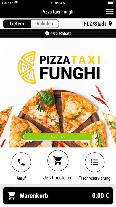 Emulate iPhone app Pizza Taxi Funghi using MyAndroid Emulate iPhone app Pizza Taxi Funghi using MyAndroid