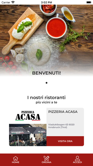 Emulate iPhone app Pizzeria A Casa using MyAndroid Emulate iPhone app Pizzeria A Casa using MyAndroid