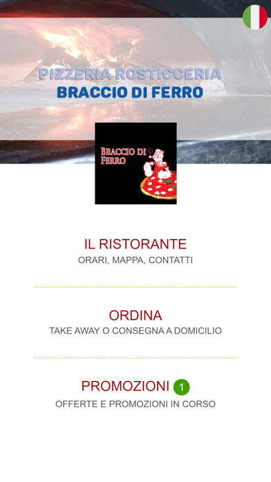 Emulate iPhone app Pizzeria Braccio di Ferro using MyAndroid Emulate iPhone app Pizzeria Braccio di Ferro using MyAndroid