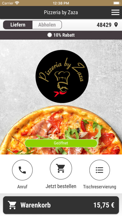 Emulate iPhone app Pizzeria by Zaza using MyAndroid Emulate iPhone app Pizzeria by Zaza using MyAndroid