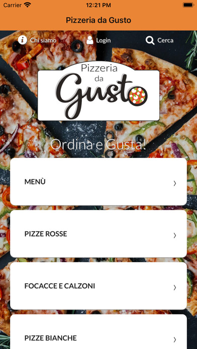 Emulate iPhone app Pizzeria da Gusto using MyAndroid Emulate iPhone app Pizzeria da Gusto using MyAndroid