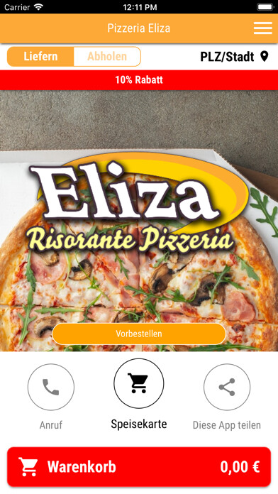 Emulate iPhone app Pizzeria Eliza using MyAndroid Emulate iPhone app Pizzeria Eliza using MyAndroid